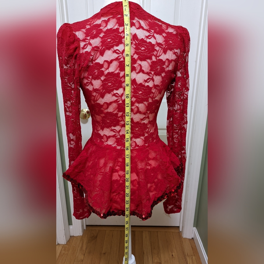 Red lace jacket - Picture 4 of 5